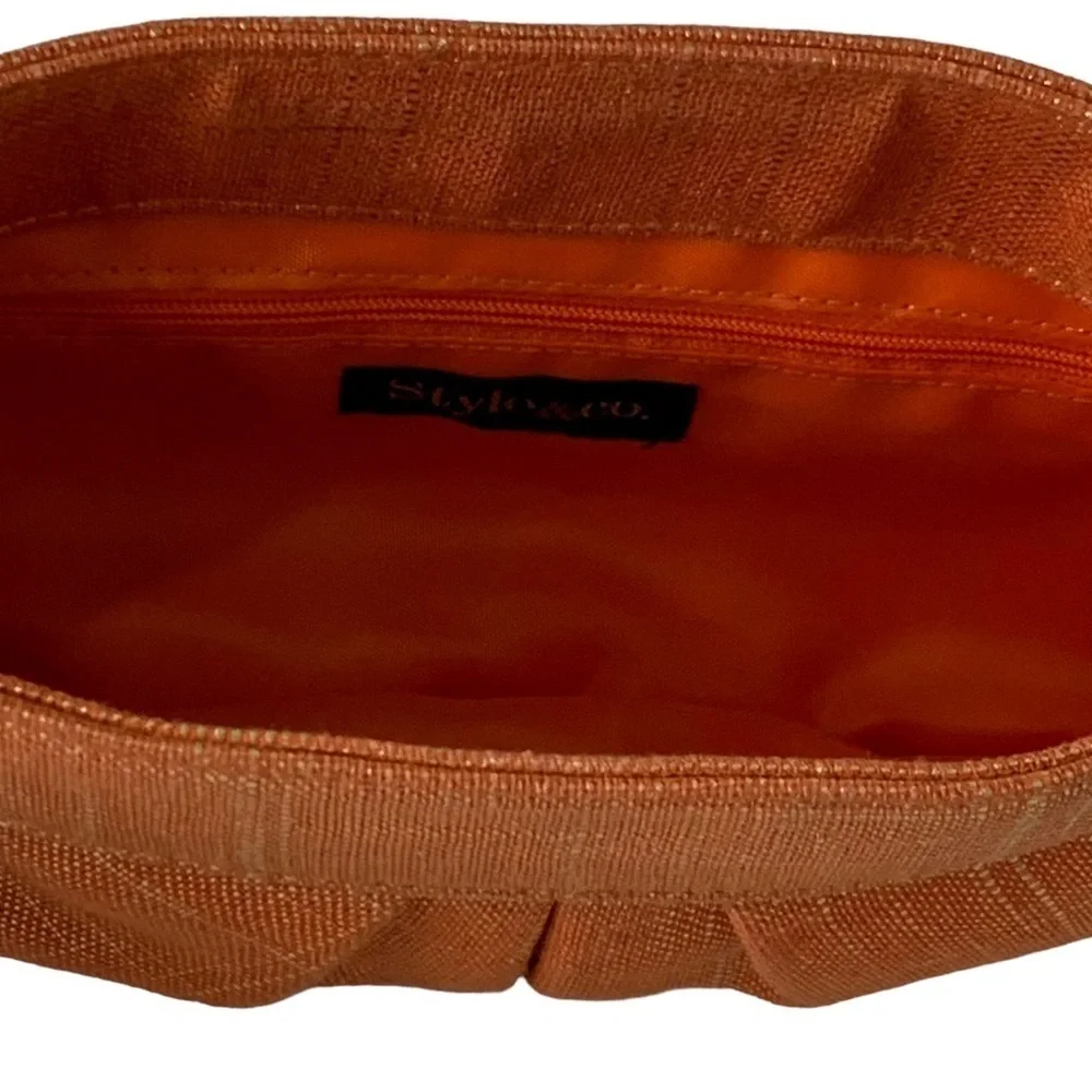 Style & Co orange/gold ‎ woven clutch. - REDUCED PRICE